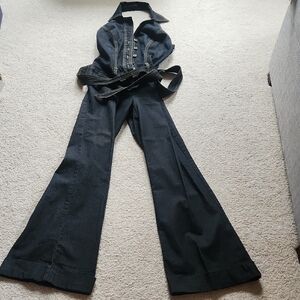 Bisou Bisou Dark Blue Denim Fabric